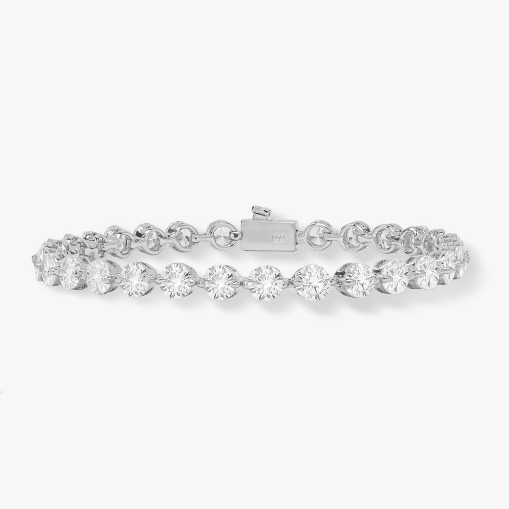 Melinda Maria She's An Icon Tennis Bracelet 7.5" Silver New ✨FIRM